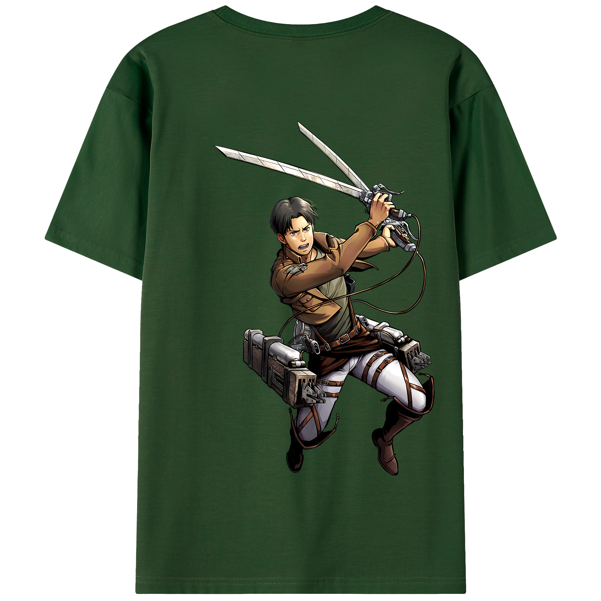 （画像用） 進撃の巨人 Attack on Titan 綿100％半袖Tシャツ（背面プリント）